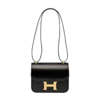 Hermes Women Constance 19 Bag Box Calf Leather-Black (1)