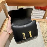 Hermes Women Constance 19 Bag Box Calf Leather-Black (1)