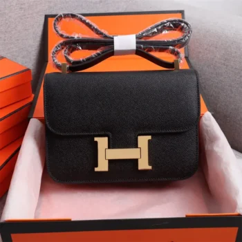 Hermes Women Constance 19 Bag Epsom Leather-Black