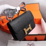 Hermes Women Constance 19 Bag Epsom Leather-Black