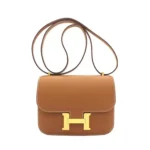 Borsa Hermes Constance 19 da donna in pelle Epsom marrone