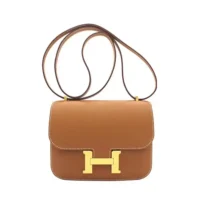 Hermes Women Constance 19 Bag Epsom Leather-Brown