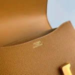 Borsa Hermes Constance 19 da donna in pelle Epsom - Marrone/Oro