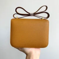 Hermes Women Constance 19 Bag Epsom Leather-BrownGold (1)