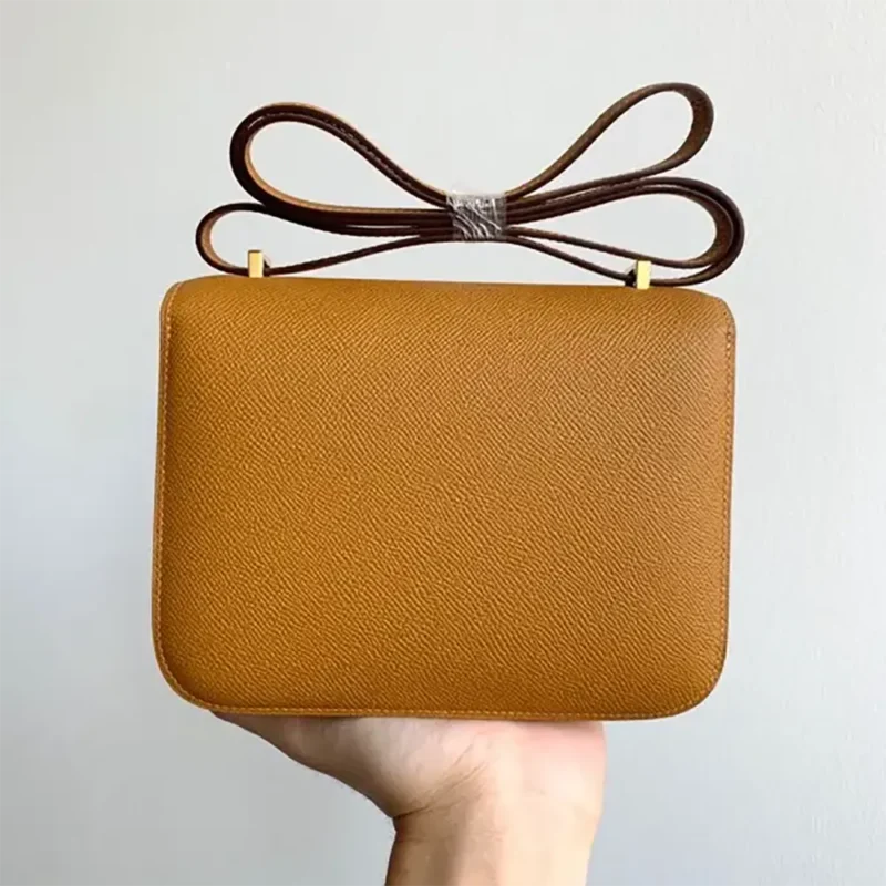 Hermes Women Constance 19 Bag Epsom Leather-Brown/Gold