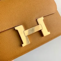 Hermes Women Constance 19 Bag Epsom Leather-BrownGold (1)