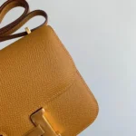 Borsa Hermes Constance 19 da donna in pelle Epsom - Marrone/Oro