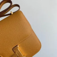 Hermes Women Constance 19 Bag Epsom Leather-BrownGold (1)