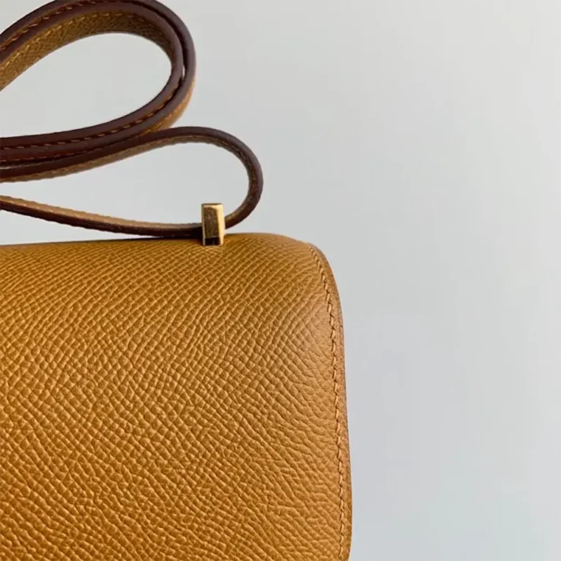 Hermes Women Constance 19 Bag Epsom Leather-Brown/Gold
