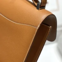 Hermes Women Constance 19 Bag Epsom Leather-BrownSilver (10)