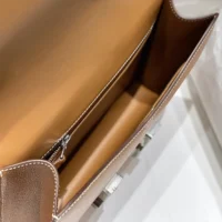 Hermes Women Constance 19 Bag Epsom Leather-BrownSilver (10)