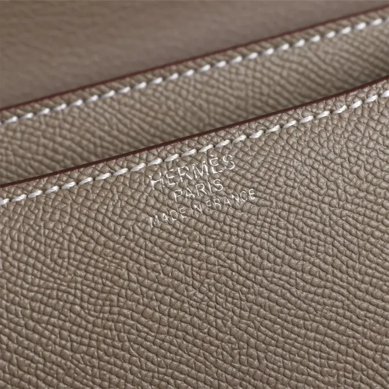 Hermes Women Constance 19 Bag Epsom Leather-Grey/Silver
