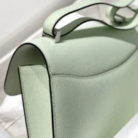 Hermes Women Constance 19 Bag Epsom Leather-LimeSilver (1)