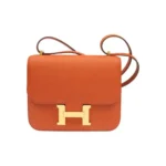 Hermes Women Constance 19 Bag Epsom Leather-Orange