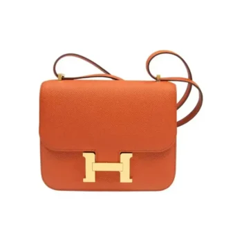 Hermes Women Constance 19 Bag Epsom Leather-Orange