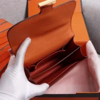 Hermes Women Constance 19 Bag Epsom Leather-OrangeGold (1)