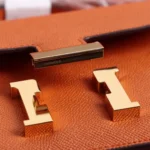 Hermes Women Constance 19 Bag Epsom Leather-Orange/Gold