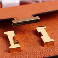 Hermes Women Constance 19 Bag Epsom Leather-OrangeGold (1)