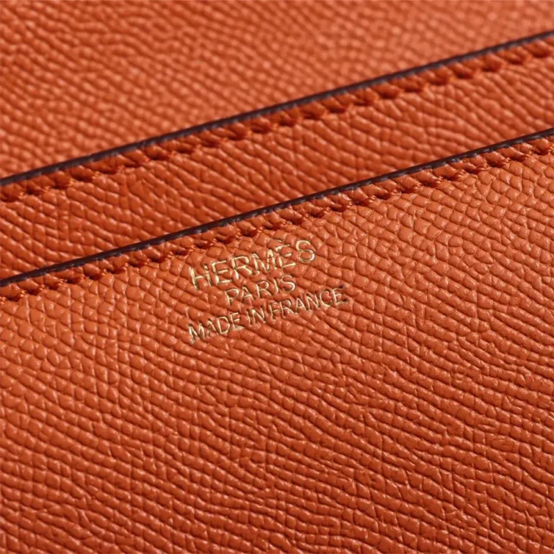 Hermes Women Constance 19 Bag Epsom Leather-Orange/Gold