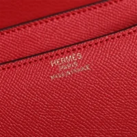 Hermes Women Constance 19 Bag Epsom Leather-RedGold (1)