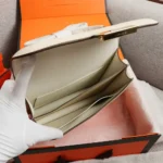 Hermes Women Constance 19 Bag Epsom Leather-White/Gold