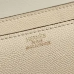 Hermes Women Constance 19 Bag Epsom Leather-White/Gold