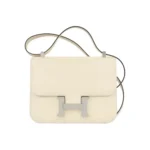 Hermes Women Constance 19 Bag Epsom Leather-White