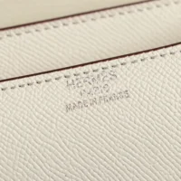 Hermes Women Constance 19 Bag Epsom Leather-WhiteSilver (1)