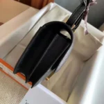 Hermes Women Constance 19 Bag Nata Ostrich Leather-Black