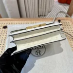 Hermes Women Constance 19 Bag Nata Ostrich Leather-White