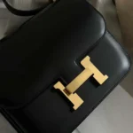 Hermes Women Constance 24 Bag Box Leather-Black/Gold