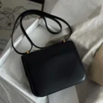 Hermes Women Constance 24 Bag Box Leather-Black/Gold