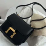 Hermes Women Constance 24 Bag Box Leather-Black/Gold