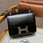 Hermes Women Constance 24 Bag Box Leather-Black/Silver
