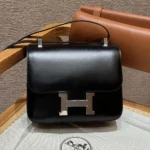 Hermes Women Constance 24 Bag Box Leather-Black