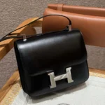 Hermes Women Constance 24 Bag Box Leather-Black/Silver