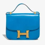Hermes Women Constance 24 Bag Box Leather-Blue