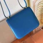 Hermes Women Constance 24 Bag Box Leather-Blue/Gold