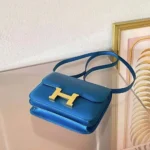 Hermes Women Constance 24 Bag Box Leather-Blue/Gold