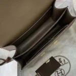 Hermes Women Constance 24 Bag Box Leather-Gray/Gold