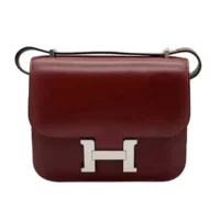 Hermes Women Constance 24 Bag Box Leather-Maroon