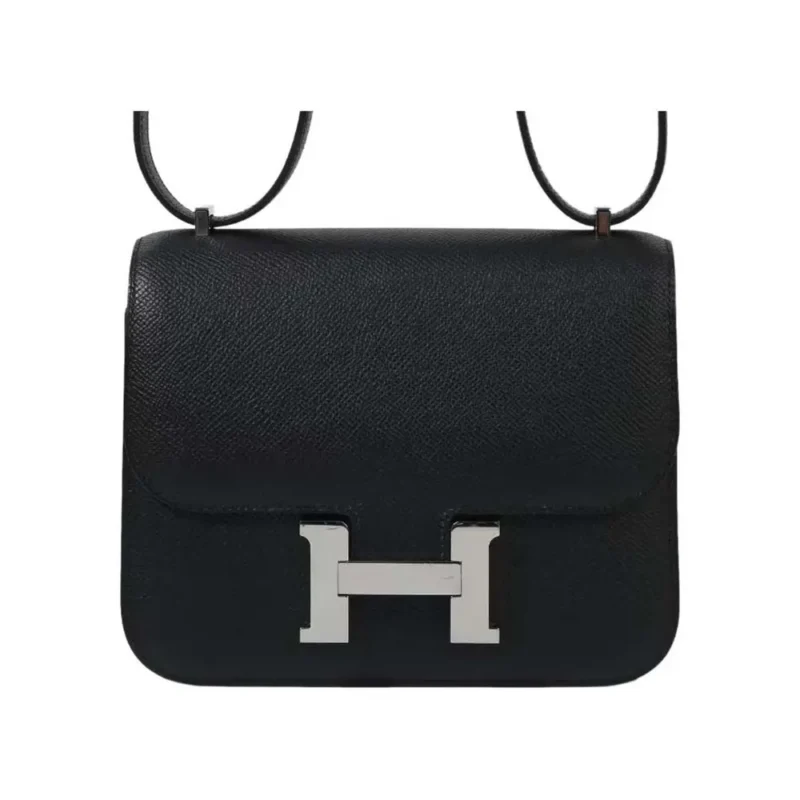 Hermes Women Constance 24 Bag Epsom Leather-Black