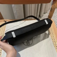 Hermes Women Constance 24 Bag Epsom Leather-BlackSilver (1)