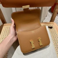 Hermes Women Constance 24 Bag Epsom Leather-BrownGold (1)