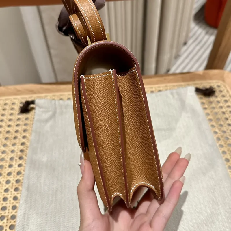Hermes Women Constance 24 Bag Epsom Leather-Brown