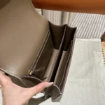 Hermes Women Constance 24 Bag Epsom Leather-Gray/Gold