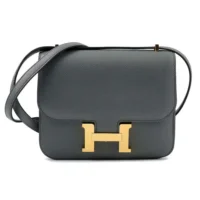 Hermes Women Constance 24 Bag Epsom Leather-Grey