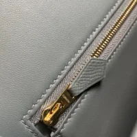Hermes Women Constance 24 Bag Epsom Leather-GreyGold (1)
