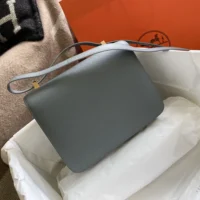 Hermes Women Constance 24 Bag Epsom Leather-GreyGold (1)