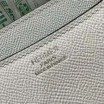 Hermes Women Constance 24 Bag Epsom Leather-Light Blue/Silver